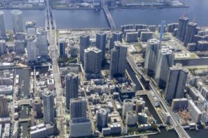 勝どき・晴海を空撮