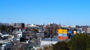 昭島市の街並み