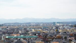 瑞穂町の街並み